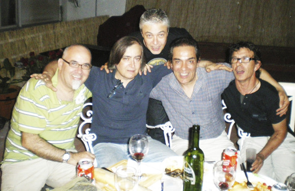 Con Macías, Txoni, Tarín y Pisú, vieja guardia (Teyma, 2010)
